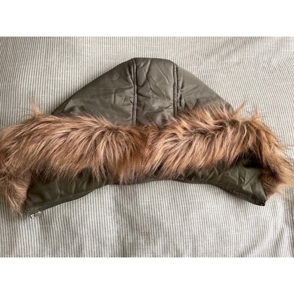 BONGO Olive Green Puffy Vest with Removable Hood - Picture 14 of 16